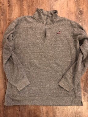 Cuffy’s Cape Cod Women’s  Gray Quarter-Zip Sweater Pullover - 2X